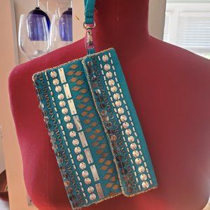 2 for $10!! Express Turquoise Beaded Wristlet
